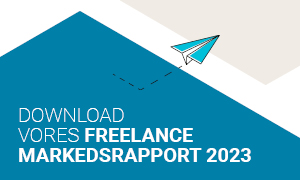 Download vores freelance markedsrapport 2023